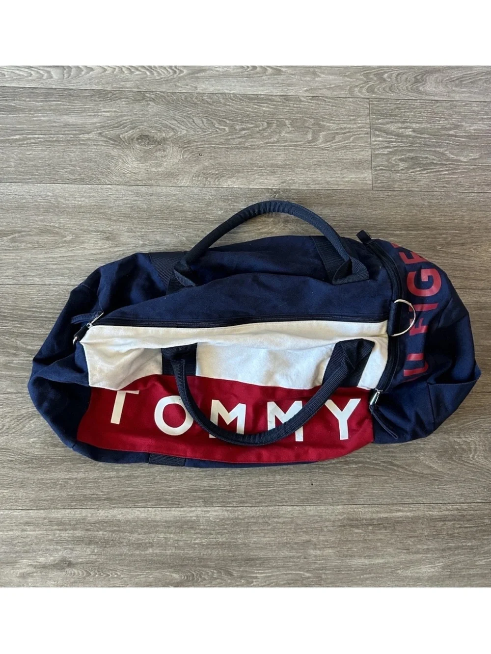 Tommy Hilfiger Bag 90s 00s Y2k Gym Work-out Sports Travel Carry-all Duffle